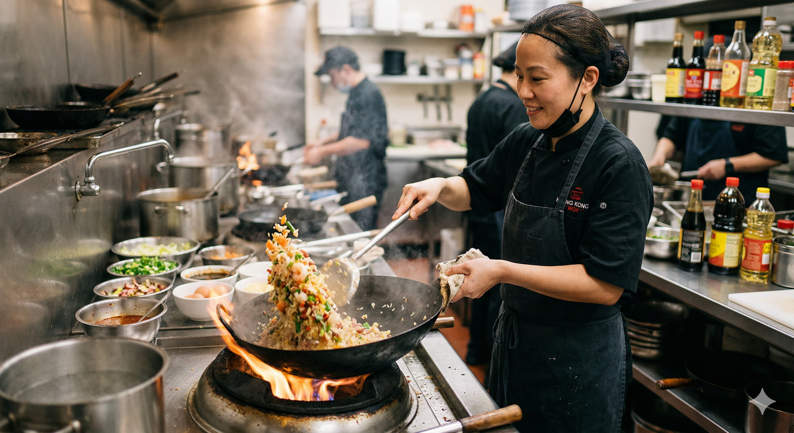 Memasak Nasi Goreng Hongkong